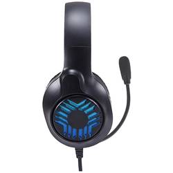 SpeedLink TYRON Headset uzavřená (Over Ear) kabelová stereo černá, RGB headset, regulace hlasitosti, Vypnutí zvuku mikrofonu Gaming