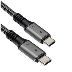 Akyga USB kabel Thunderbolt™ 3 Konektor Thunderbolt, Konektor Thunderbolt 1.50 m černá symetrické provedení AK-USB-34