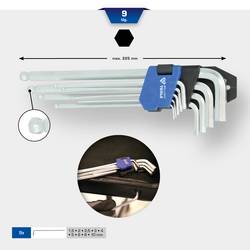 Brilliant Tools BT045019 sada klíčů 1.5 mm, 2 mm, 2.5 mm, 3 mm, 4 mm, 5 mm, 6 mm, 8 mm, 10 mm 9dílná