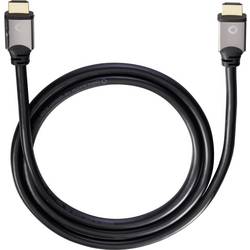 Oehlbach HDMI kabel Zástrčka HDMI-A, Zástrčka HDMI-A 10.00 m černá 92458 4K UHD, Audio Return Channel, pozlacené kontakty HDMI kabel