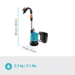 GARDENA 14602-66 2000/2 18V P4A solo sudové čerpadlo 2.000 l/h