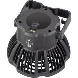 Rechargeable Akumulátorový ventilátor černá s dálkovým ovládáním, natáčecí, s osvětlením