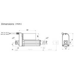TRU COMPONENTS lineární servomotor TC24-50-1000 TC-13492788 délka 50 mm Posuvná síla 1000 N 24 V/DC 1 ks
