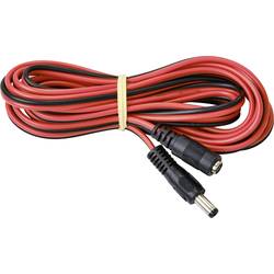 TRU COMPONENTS TC-9556668 nízkonapěťový připojovací kabel nízkonapěťová zástrčka - nízkonapěťová zásuvka 5.5 mm 2.1 mm 3.00 m 1 ks