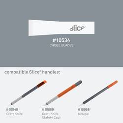 Slice 10534 Náhradní keramické čepele, dlátový nástavec 4 ks
