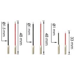 VOLTCRAFT MSL-530 měřicí kabel zásuvkový konektor 4 mm zkušební hroty 1 m černá, červená 1 pár