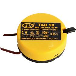 EVN TAB 50 Halogenový transformátor 12 V 20 - 50 W stmívací s fázovým stmívačem pro zapnutí