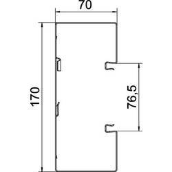 OBO Bettermann 6277600 instalační lišta (d x š) 2000 mm x 170 mm 1 ks čistě bílá