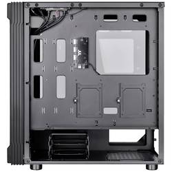 Thermaltake CA-1W2-00M1WN-01 midi tower PC skříň černá 3 předinstalované LED ventilátory, kompatibilní s LCS, boční okno, vhodné pro vodní chlazení DIY, vhodné