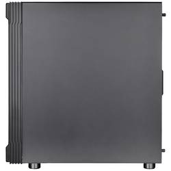 Thermaltake CA-1W2-00M1WN-01 midi tower PC skříň černá 3 předinstalované LED ventilátory, kompatibilní s LCS, boční okno, vhodné pro vodní chlazení DIY, vhodné