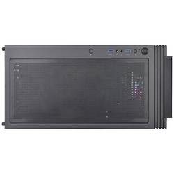 Thermaltake CA-1W2-00M1WN-01 midi tower PC skříň černá 3 předinstalované LED ventilátory, kompatibilní s LCS, boční okno, vhodné pro vodní chlazení DIY, vhodné