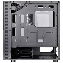 Thermaltake CA-1W1-00M1WN-01 midi tower PC skříň černá 3 předinstalované LED ventilátory, kompatibilní s LCS, boční okno, vhodné pro vodní chlazení DIY, vhodné