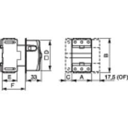 BACO 172101 odpínač 32 A 1 x 90 ° žlutá, červená 1 ks