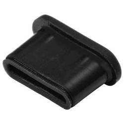 Renkforce USB-C® protiprachový konektor pro mobilní zařízení, černá, 4 ks/sada, černá
