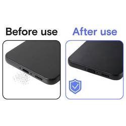 Renkforce USB-C® protiprachový konektor pro mobilní zařízení, černá, 4 ks/sada, černá