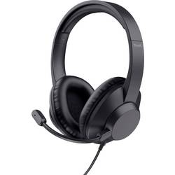 Trust Trust Ayda Max - Headset - On-Ear - kabelgebunden sluchátka uzavřená (Over Ear) kabelová stereo černá Redukce šumu mikrofonu headset Počítače