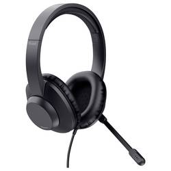 Trust Trust Ayda Max - Headset - On-Ear - kabelgebunden sluchátka uzavřená (Over Ear) kabelová stereo černá Redukce šumu mikrofonu headset Počítače