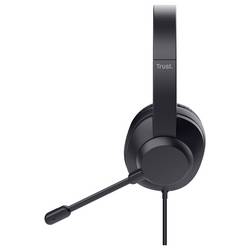 Trust Trust Ayda Max - Headset - On-Ear - kabelgebunden sluchátka uzavřená (Over Ear) kabelová stereo černá Redukce šumu mikrofonu headset Počítače