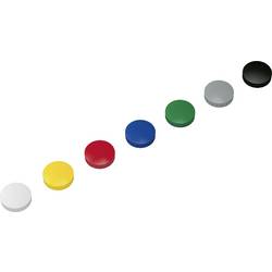 Maul magnet MAULsolid (Ø x v) 32 mm x 8.5 mm kulatý žlutá, červená, modrá, bílá, zelená, šedá, černá 10 ks 6163299