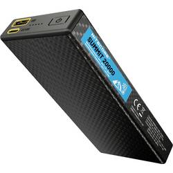 NiteCore SUMMIT powerbanka Li-Ion, 20000 mAh, Quick Charge, šedá, Možnost současného nabíjení a vybíjení, Indikátor stavu