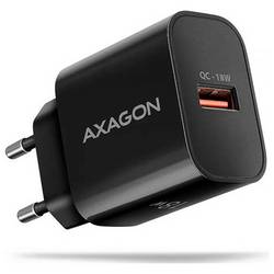 AXAGON USB nabíječka, 1x USB A , 18 W, Quick Charge 2.0, Quick Charge 3.0, Rychlé nabíjení, Adaptivní rychlé nabíjení