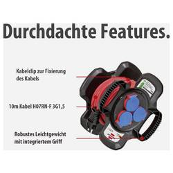 Brennenstuhl 1169717100 napájecí prodlužovací kabel, černá, červená, 10.00 m