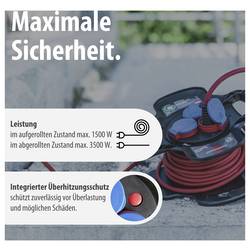 Brennenstuhl 1169717100 napájecí prodlužovací kabel, černá, červená, 10.00 m