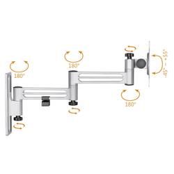 My Wall HC1-3L TV držák na zeď 33,0 cm (13) - 81,3 cm (32) otočný, naklápěcí integrovaná vodováha