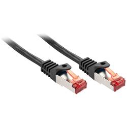 LINDY 47373 RJ45 síťové kabely, propojovací kabely CAT 6 S/FTP 1.50 m černá dvoužilový stíněný 1 ks