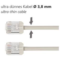 Maxtrack TI54-2L RJ45 síťové kabely, propojovací kabely CAT 8.1 U/FTP 2 m flexibilní provedení 1 ks