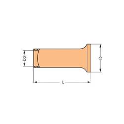 WAGO 216-124 dutinka 1.5 mm² bez izolace kov 1000 ks