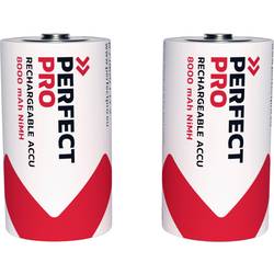 PerfectPro akumulátor velké mono D Ni-MH 8000 mAh 1.2 V 2 ks