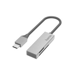 Hama externí čtečka paměťových karet USB-C® stříbrná