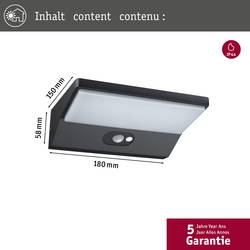 Paulmann 94333 venkovní nástěnné osvětlení LED pevně vestavěné LED tmavě šedá