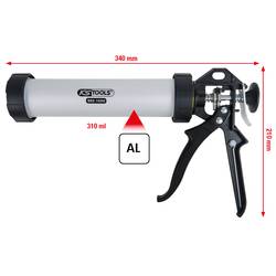 Ruční kartušová pistole 310 ml, 340 mm KS Tools 980.1000