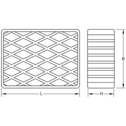 KS Tools 160.0479 Gumové podložky (d x š x v) 160 x 120 x 60 mm