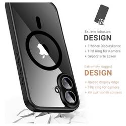 JT Berlin Case Apple iPhone 17 černá, transparentní Kompatibilní s MagSafe, odolné vůči nárazům 11159