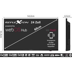 Reflexion LDDX24iBT_B LCD TV, 60 cm 24 palec, E (A - G), DVB-T2, DVB-C, DVB-S2, Full HD, Smart TV, WLAN, DVD-Player, CI+, černá