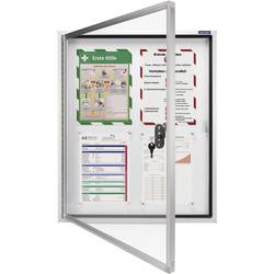 magnetoplan vitrína 1214200 Použití pro formát papíru: 9 x DIN A4 venkovní prostor 1214200 hliník bílá 1 ks