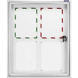 magnetoplan vitrína 1214200 Použití pro formát papíru: 9 x DIN A4 venkovní prostor 1214200 hliník bílá 1 ks