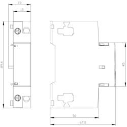 Siemens 3RV2902-1AV0 spoušť 1 ks (š x v x h) 18.5 x 90 x 68 mm