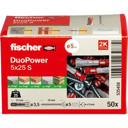 Fischer 535458 DUOPOWER 5x25 S LD 2komponentní hmoždinka 25 mm 5 mm 50 ks