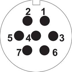 Weipu SP2111 / S 7 II kulatý faston, 1 ks