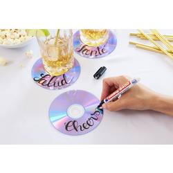 Edding EDDING - 8400 CD-Marker farbsortiert 0.5 - 1.0 mm 4 St. 4-8400-4-2 popisovač na CD/DVD černá, zelená, červená, modrá 0.5 mm, 1 mm