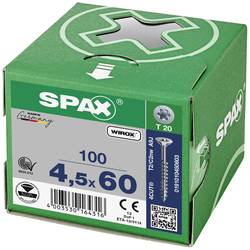 SPAX 0191010450603 R 88091 Senkkopf/T-STAR TG šroub do dřeva 4.5 mm 60 mm T-STAR plus ocel WIROX 100 ks