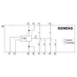Siemens ochranné relé motoru s termistorem 24 V DC/AC 2 přepínací kontakty 1 ks 3RN2011-1BA30 kontrola s PTC