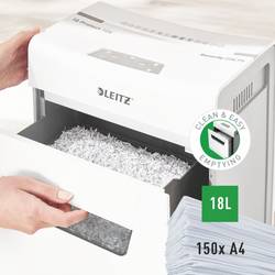 Leitz IQ 10X Protect Premium P4 skartovačka 10 listů na kousky 4 x 40 mm P-4 18 l Křížový řez sponky do sešívačky, kancelářské sponky
