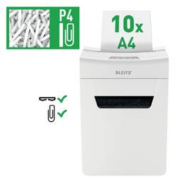Leitz IQ 10X Protect Premium P4 skartovačka 10 listů na kousky 4 x 40 mm P-4 18 l Křížový řez sponky do sešívačky, kancelářské sponky