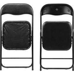 Perel folding chair padded kempingová židle černá FP168B