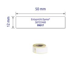 Avery-Zweckform etikety v roli kompatibilní náhradní DYMO 99017, S0722460 50 x 12 mm papír bílá 220 ks trvalé visací etikety AS0722460